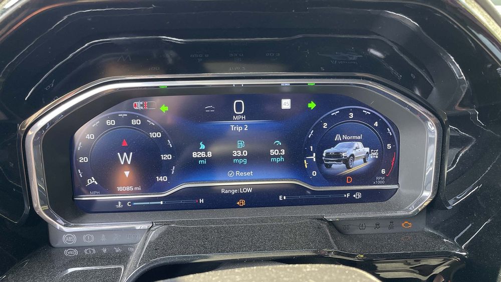 008 2024 Chevrolet Silverado ZR2 Duramax Diesel Fuel Economy Hypermile Run Driver Instrument Display
