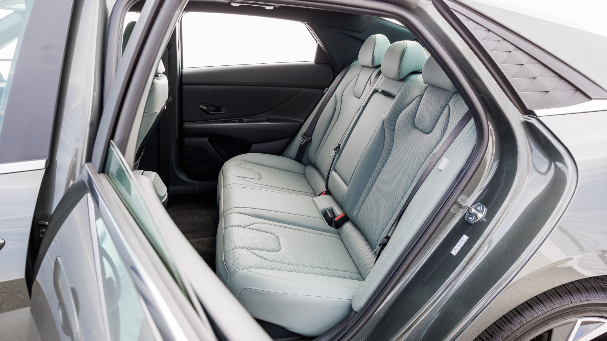 006 2024 Hyundai Elantra Hybrid COTY 2025 rear seats