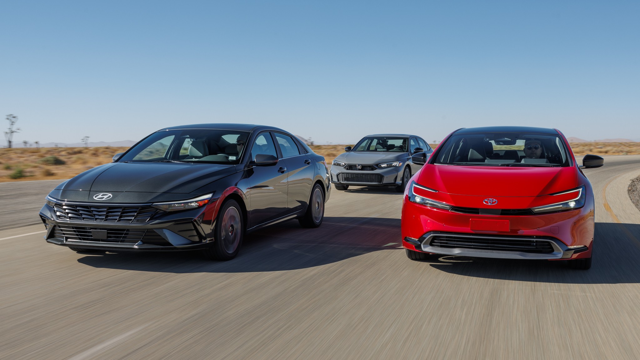 003 Civic vs Prius vs Elantra COTY 2025