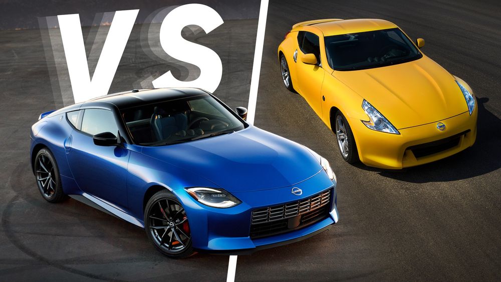 000 new nissan z vs old 370z motortrend vcruz design