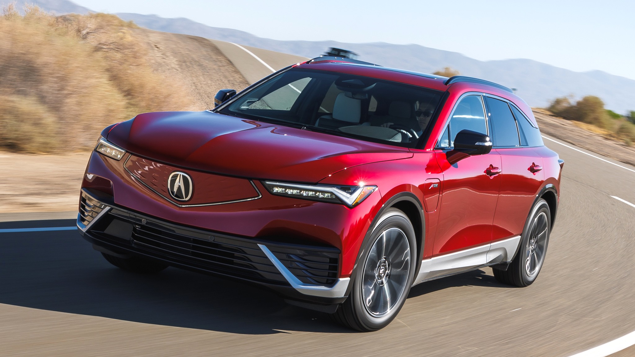 001 2024 Acura ZDX A Spec AWD Front Quarter Motion