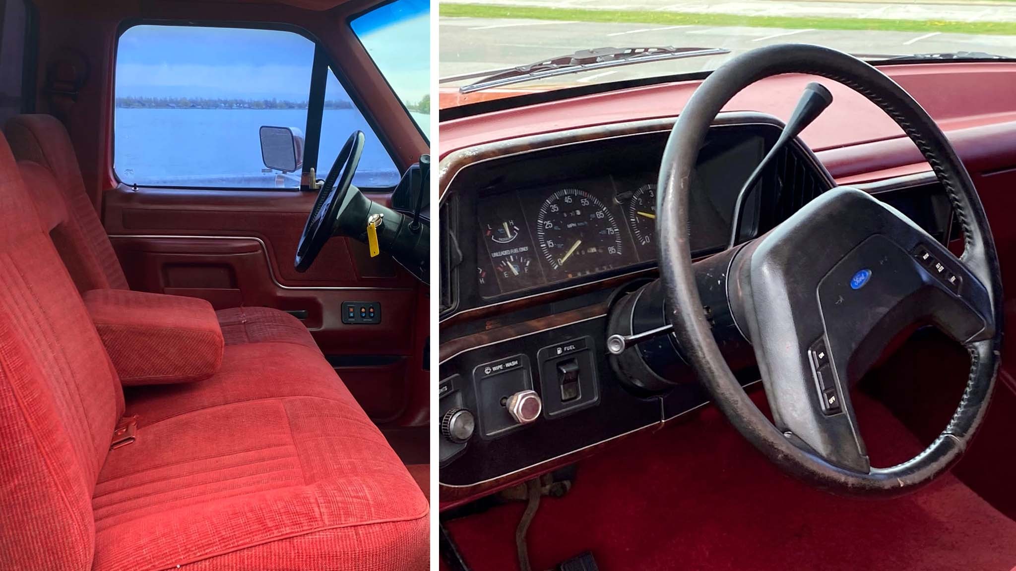 004 1991 ford f150xlt obs truck gauges interior