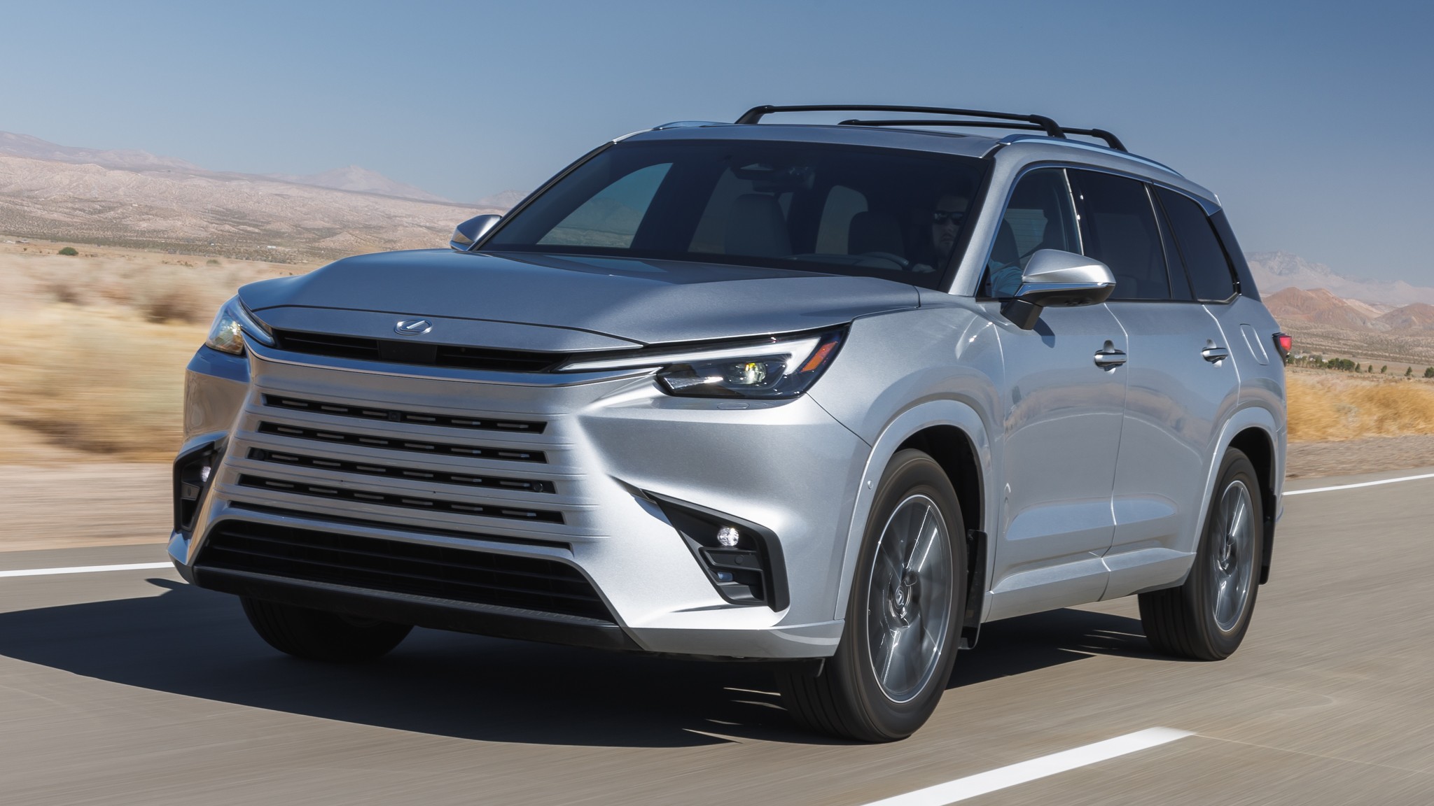 002 2024 Lexus TX 350 Luxury Front Quarter Motion