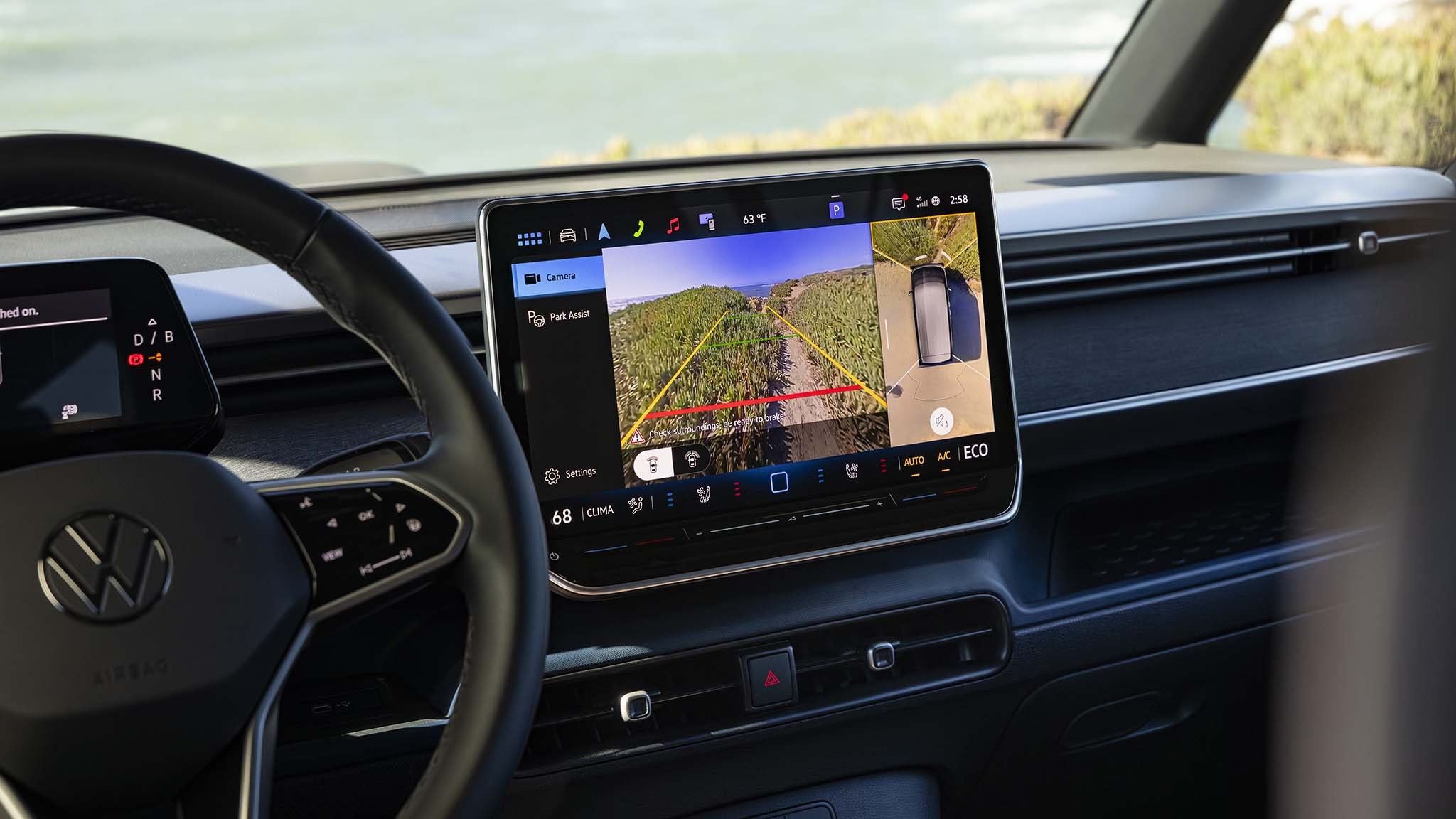 0023 2025 volkswagen id buzz infotianment screen