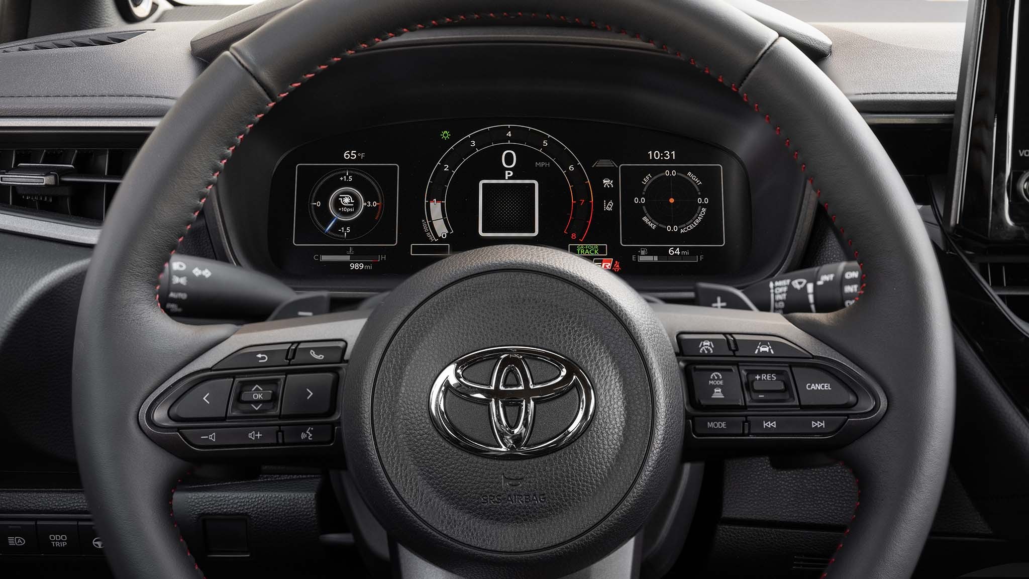 27 2025 Toyota GR Corolla AT steering wheel