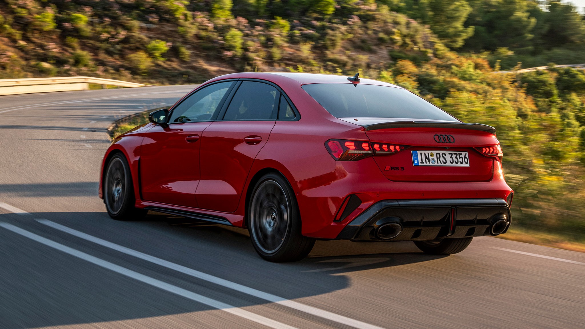 2025 audi rs3 sedan progressive red 19