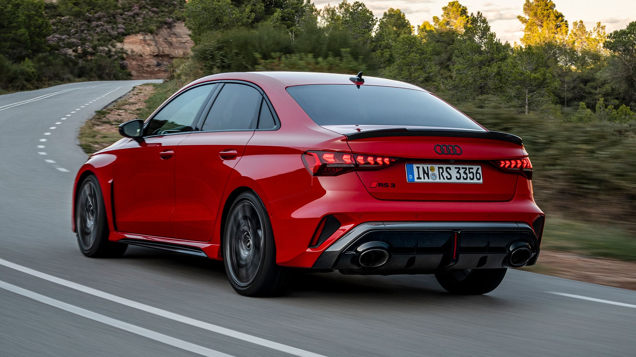 2025 audi rs3 sedan progressive red 16