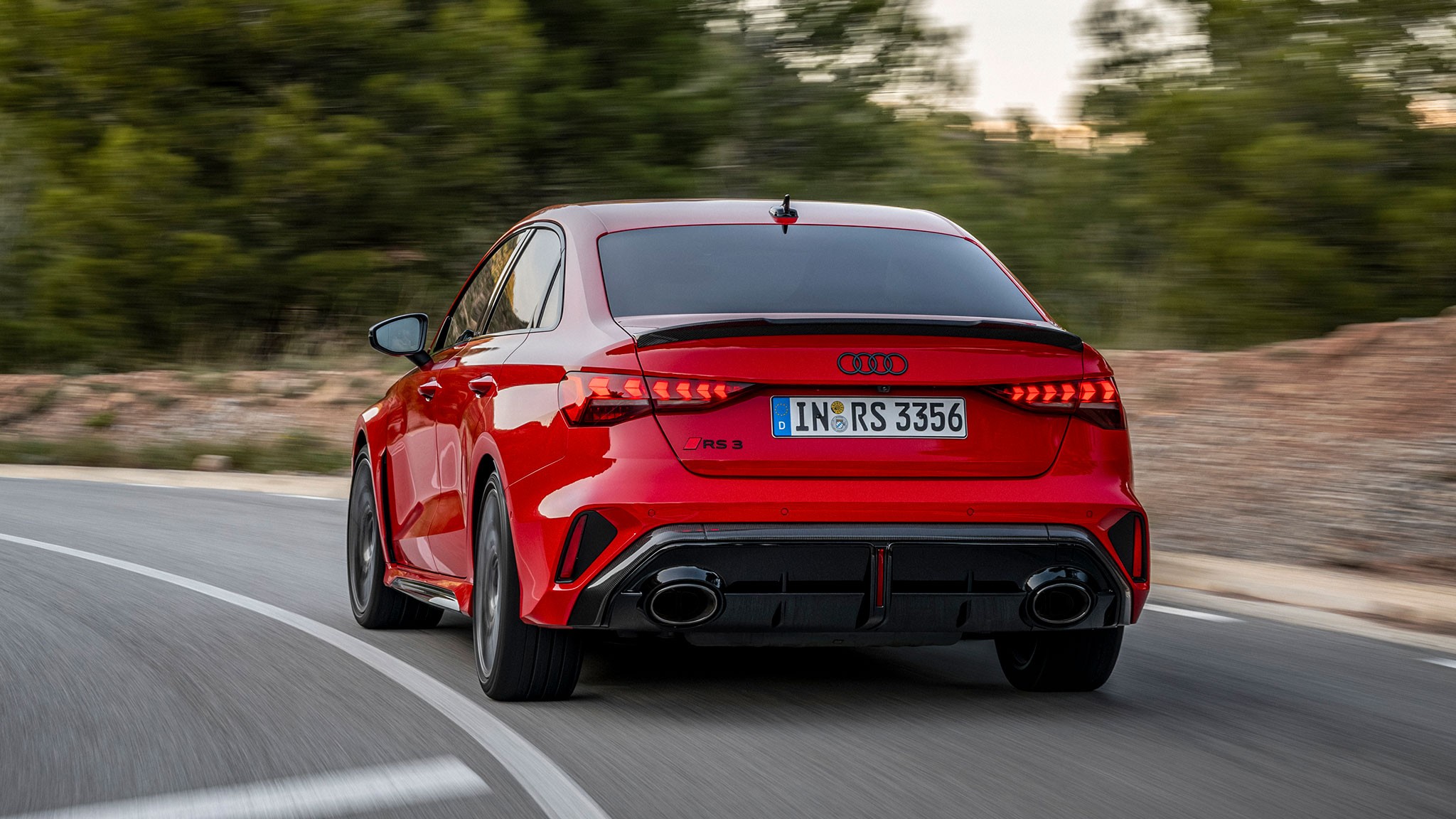 2025 audi rs3 sedan progressive red 15