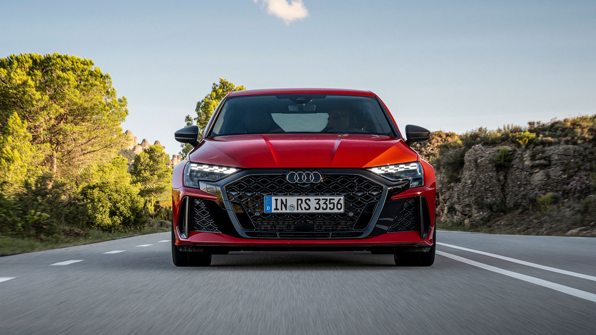 2025 audi rs3 sedan progressive red 12
