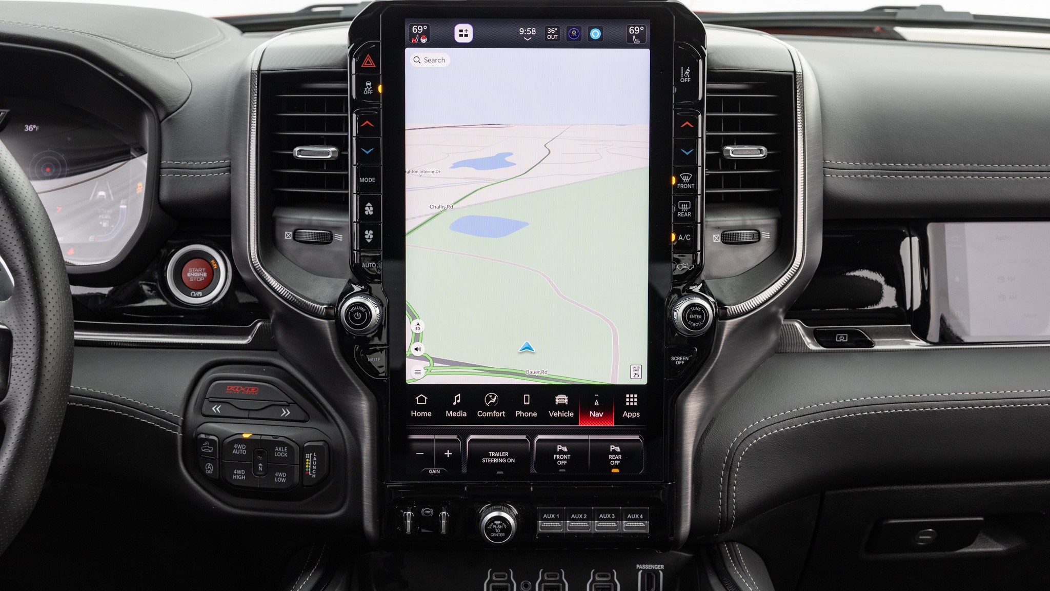 019 2025 RAM 1500 RHO infotainment dcreen