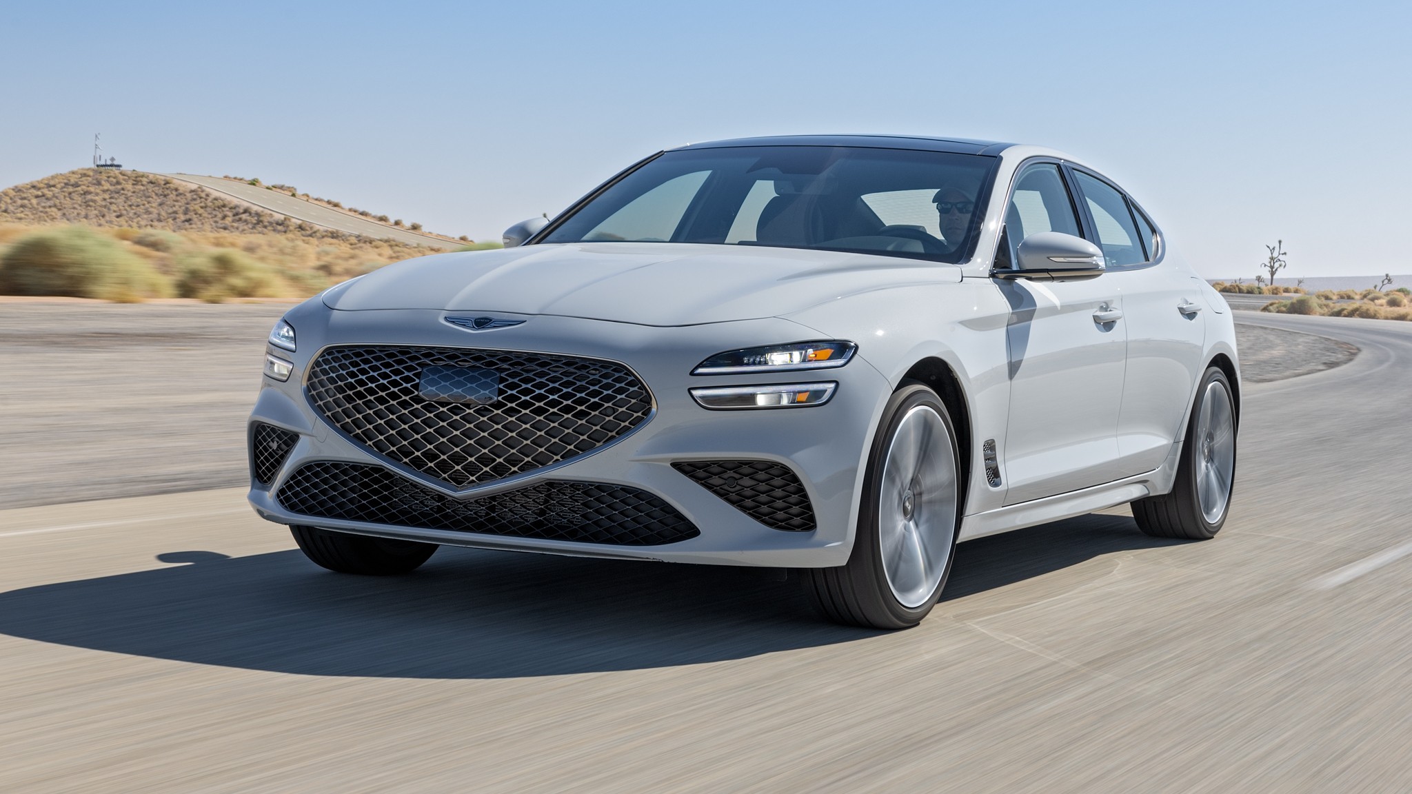 004 2024 Genesis G70 2 5T AWD Front Three Quarter Action