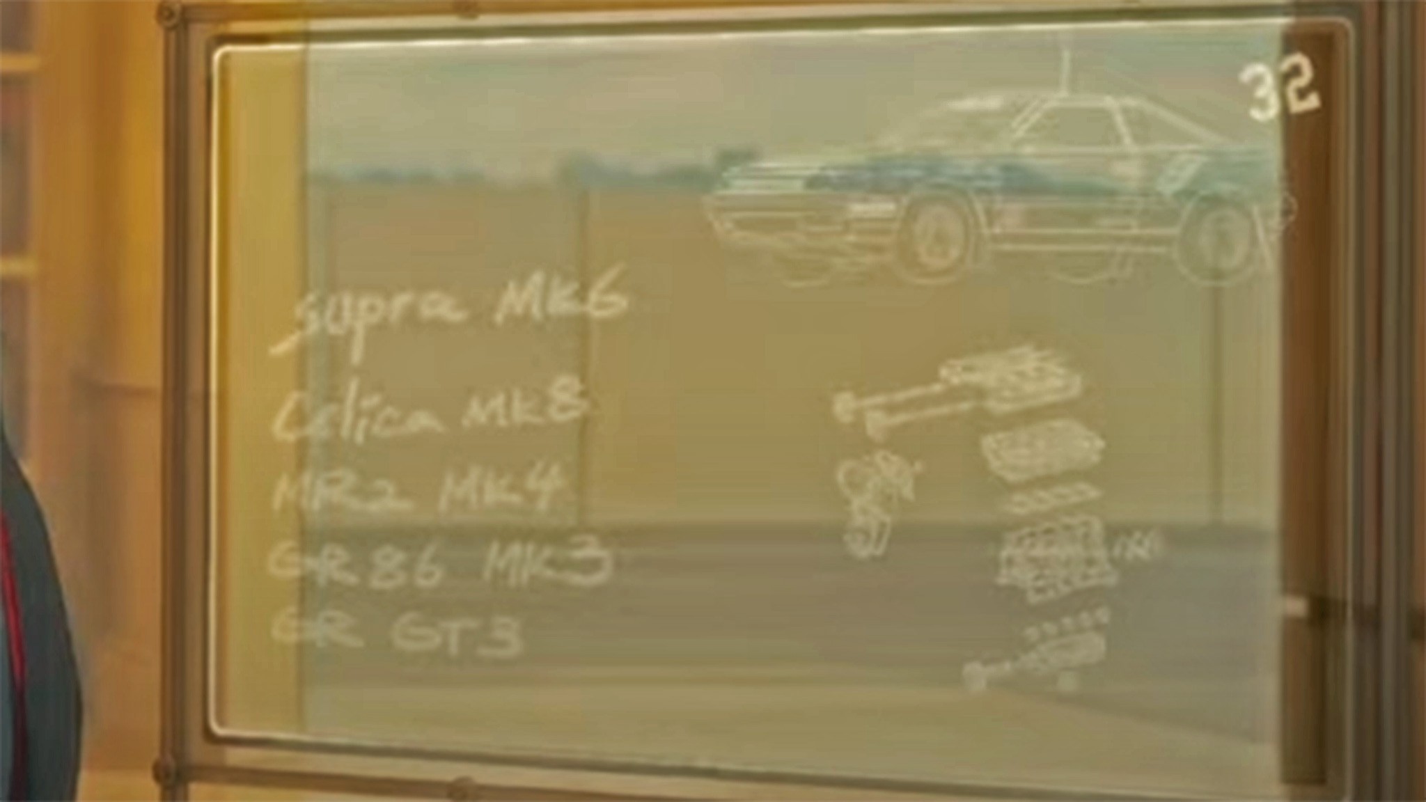 Toyota GRIP anime series MR2 Celica Supra GR86 teaser