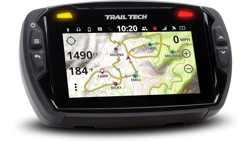 04 Trail Tech Voyager Pro 922 125 UTV GPS 4 inch Touch Screen Fits All Black Universal utv