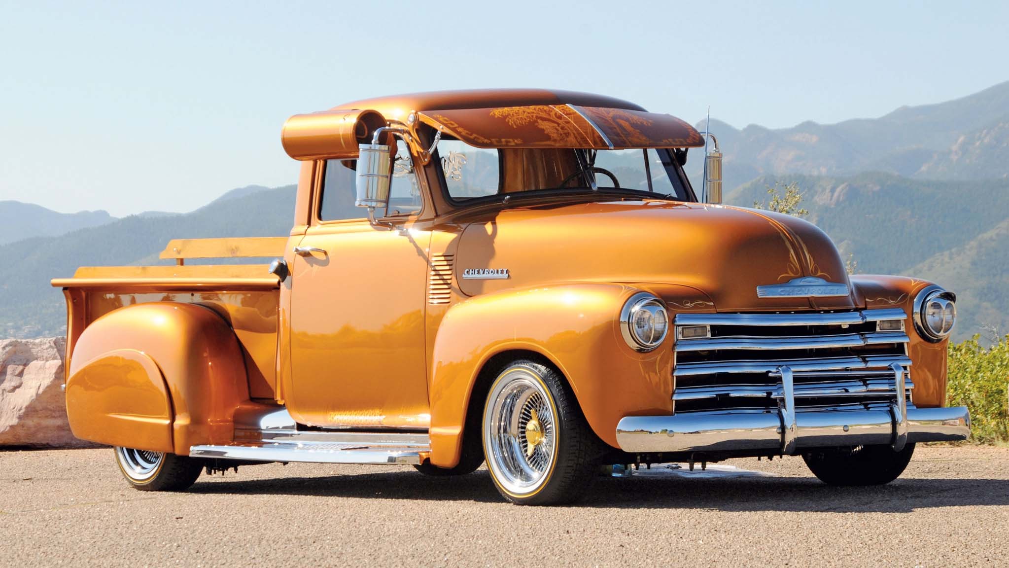 001 old school cars 1952 chevy truck advance design