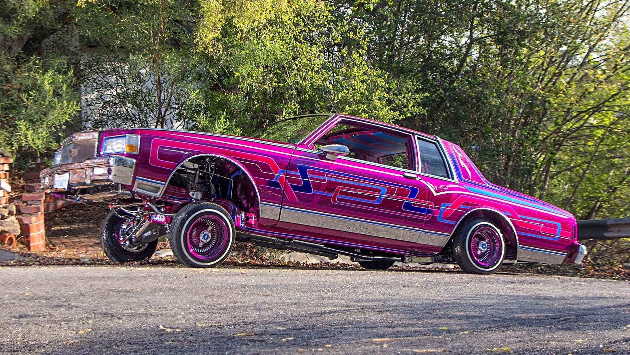 007 old school cars 1980 chevrolet caprice lowrider purple