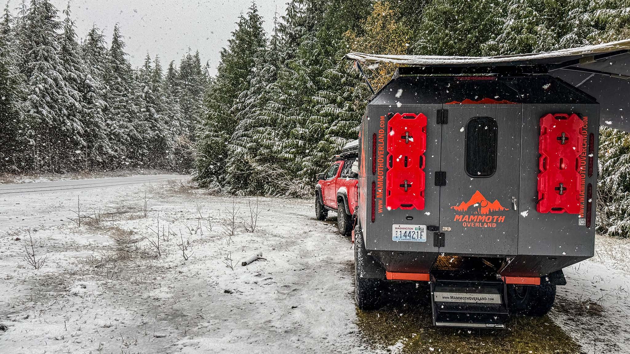 006 mammoth overland tl tall boy overland camping trailer review awning out