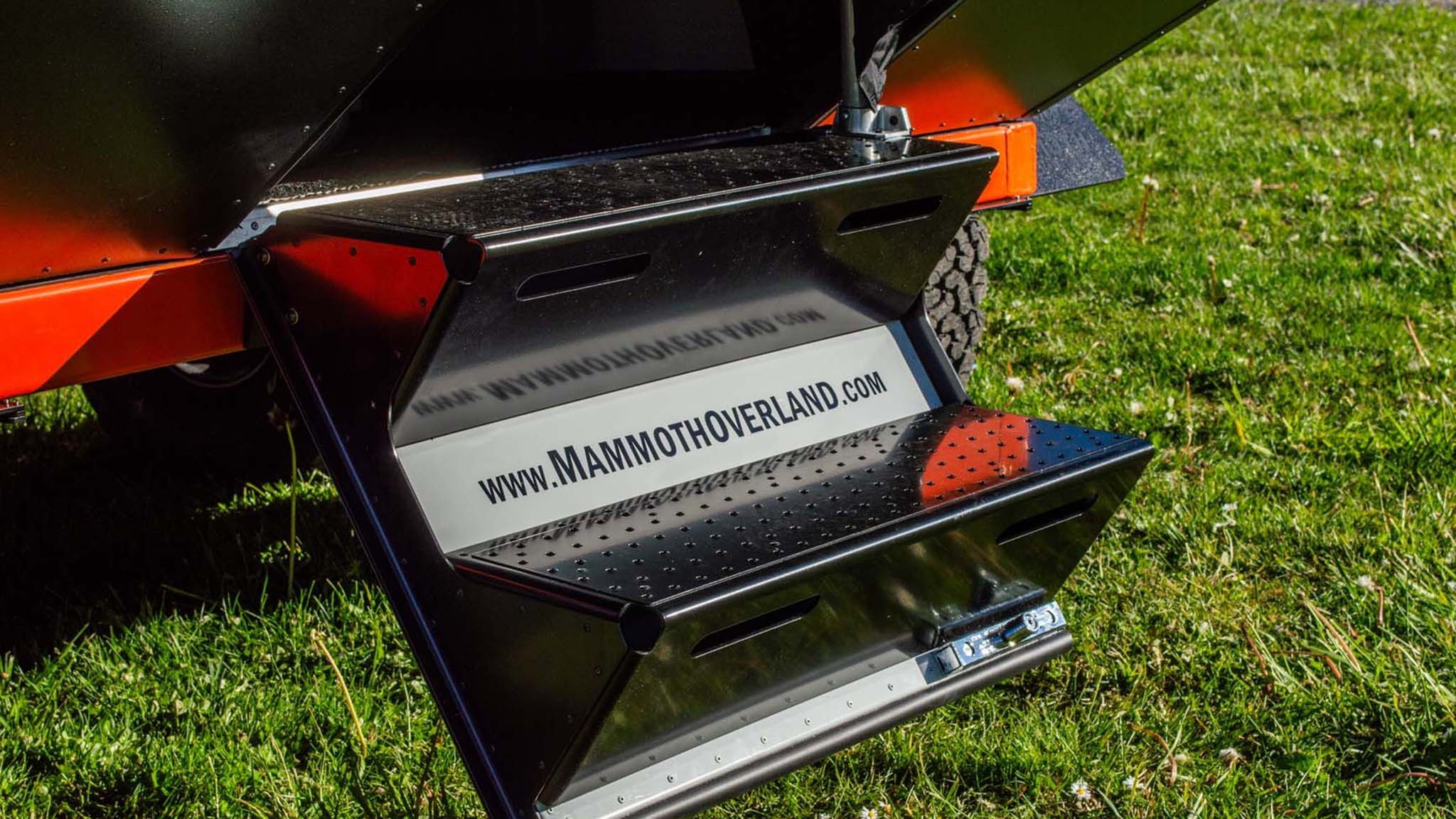019 mammoth overland tl tall boy overland camping trailer review entry steps