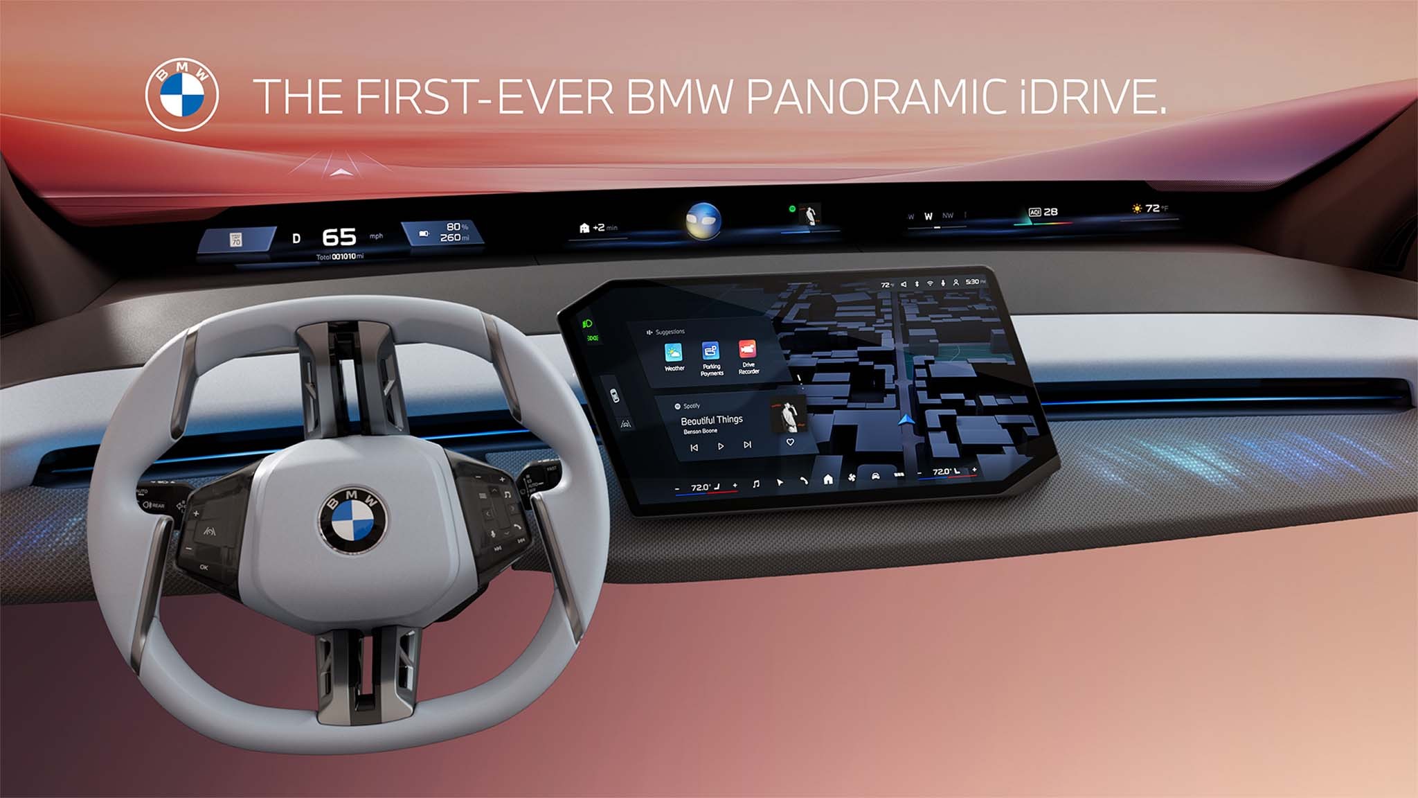 001 bmw new panoramic idrive infotainment operating system x