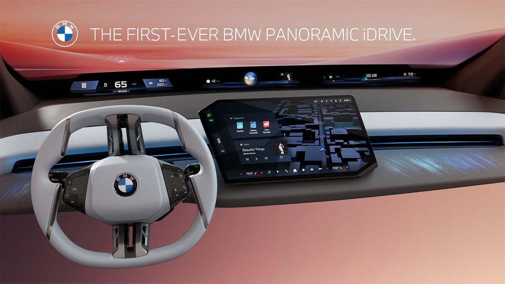 001 bmw new panoramic idrive infotainment operating system x