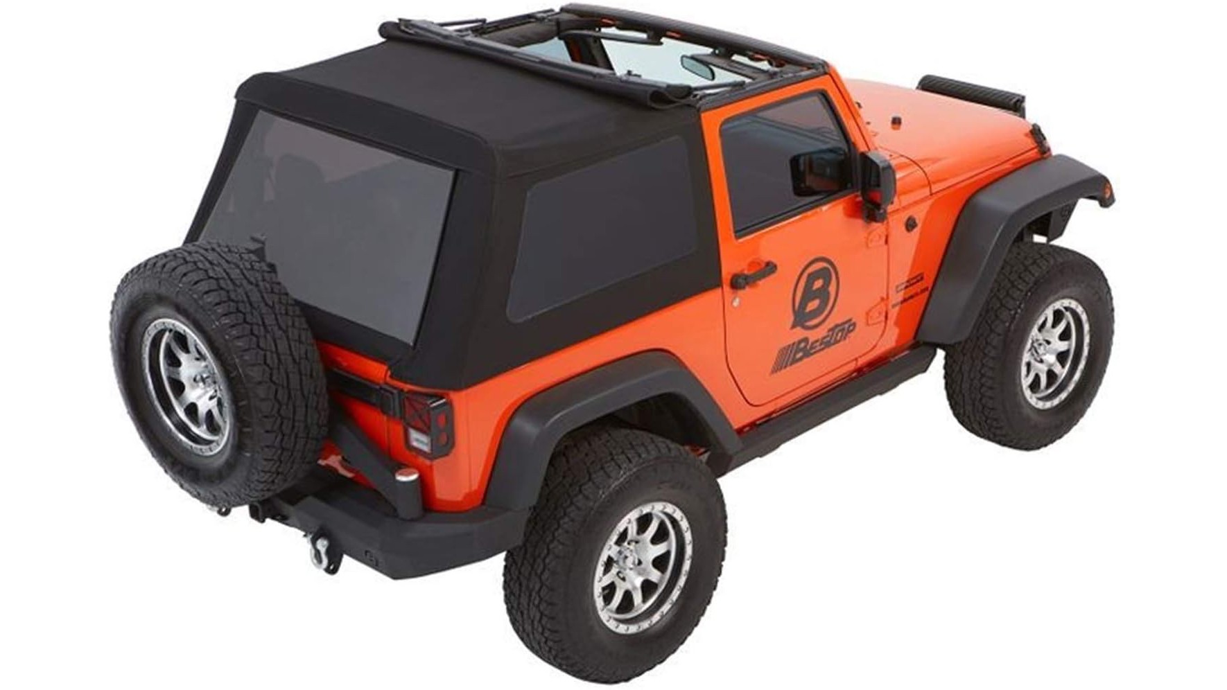 02 Bestop Black Diamond Trektop NX Glide 2007 2018 Jeep Wrangler JK Two Door