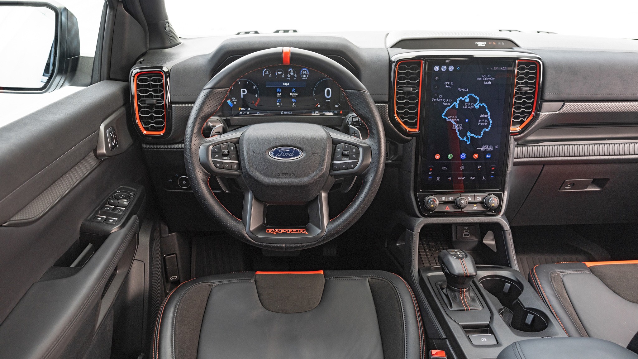 6 2025 Ford Ranger Raptor interior