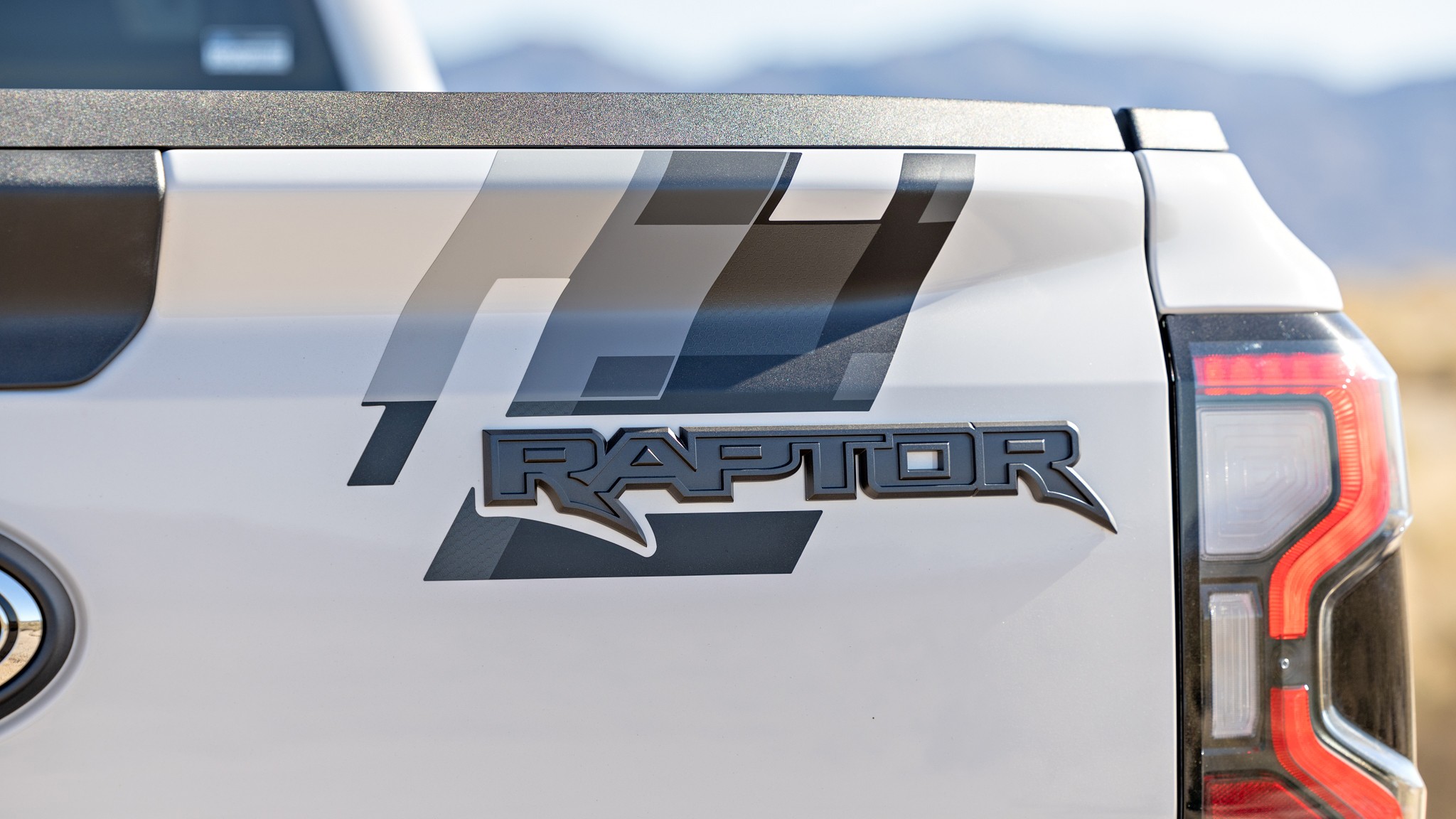 14 2025 Ford Ranger Raptor rear badge
