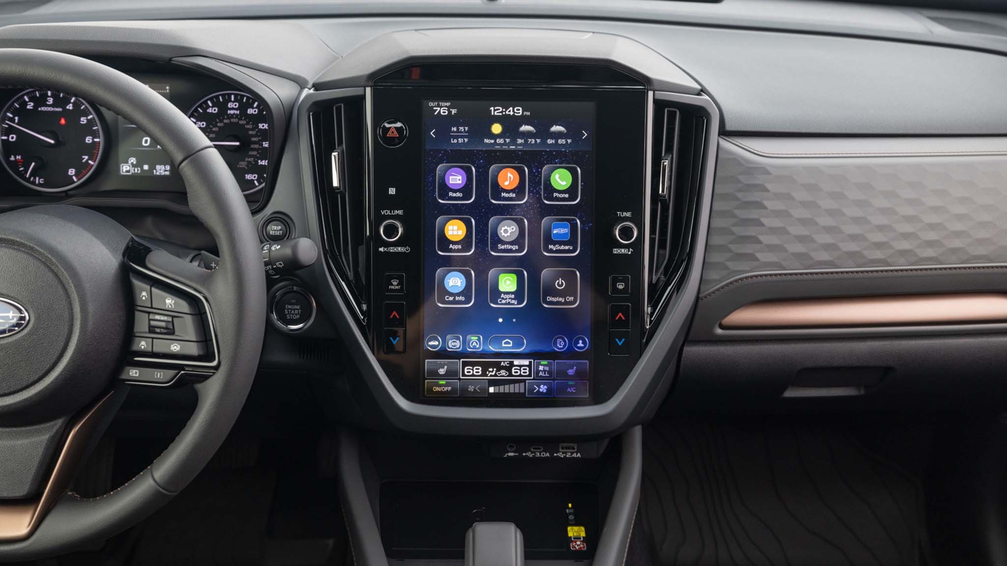 027 2025  Subaru Forester Sport infotainment screen