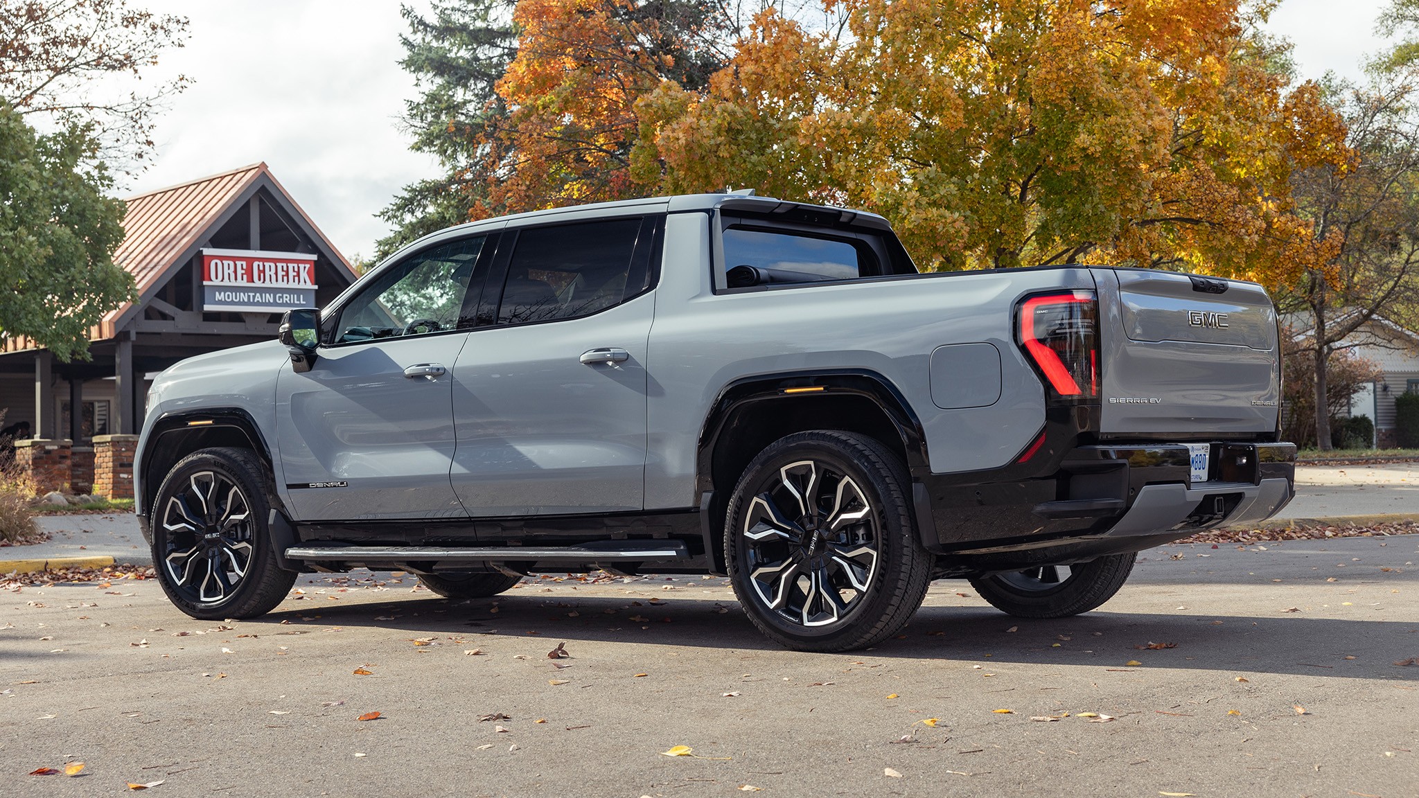 19 2025 GMC Sierra EV Denali rear view