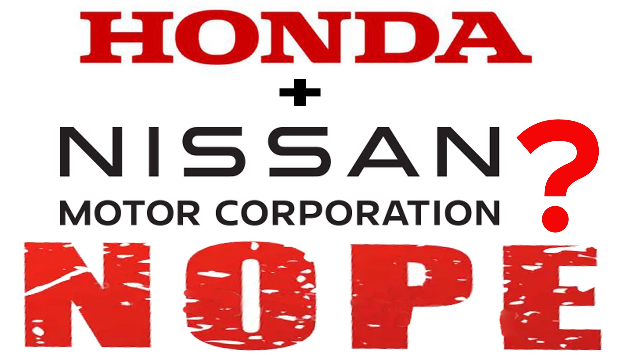 honda and nissan logos nope