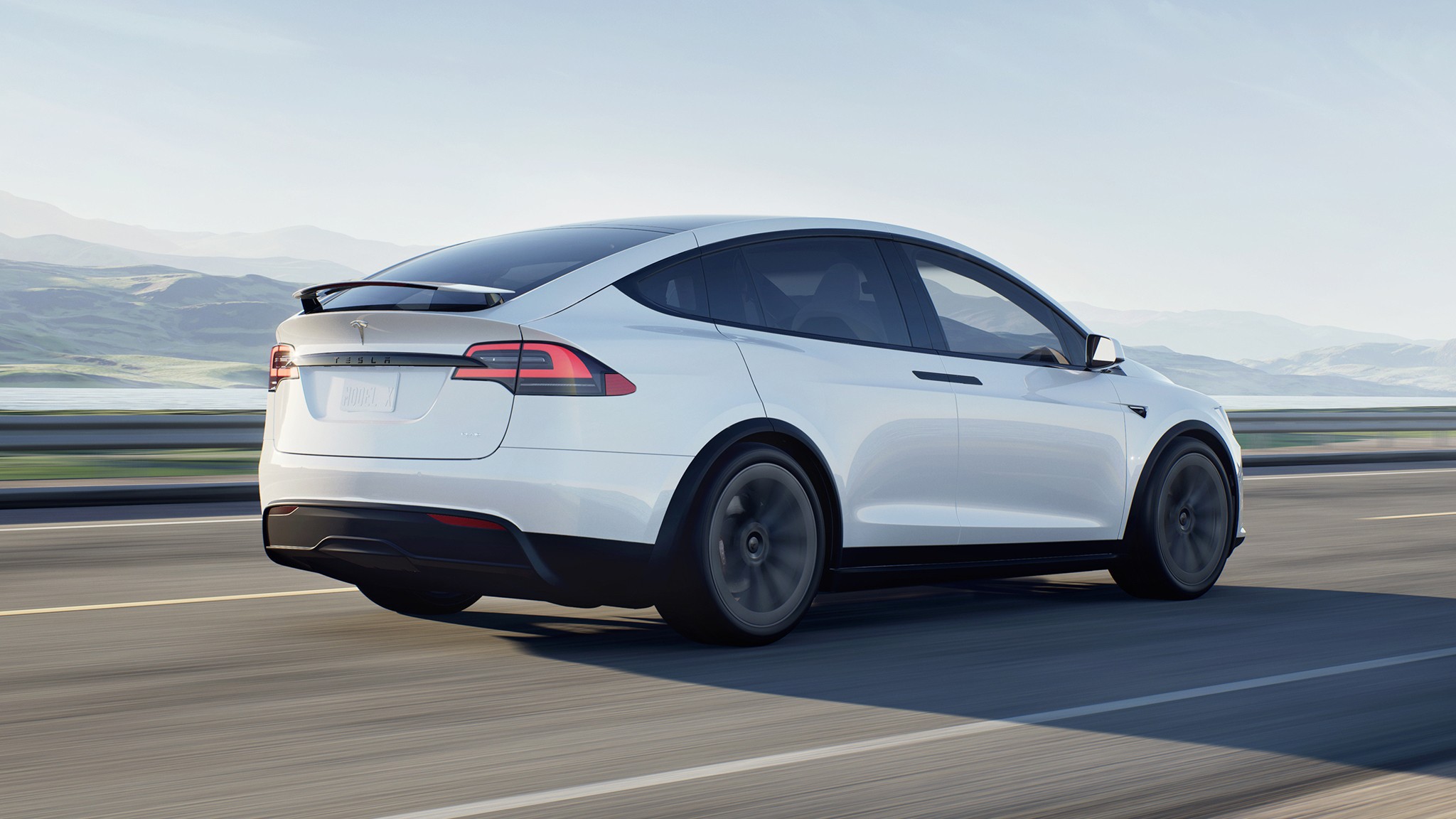 15 2025 Tesla Model X rear view