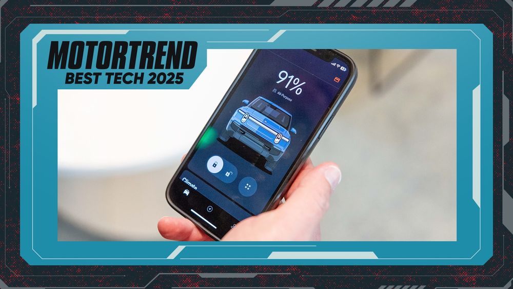 000 best tech 2025 rivian app motortrend ryan lugo design