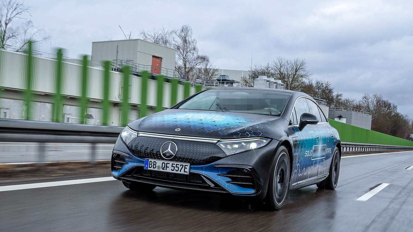 Mercedes Benz EQS semi solid state battery test 10