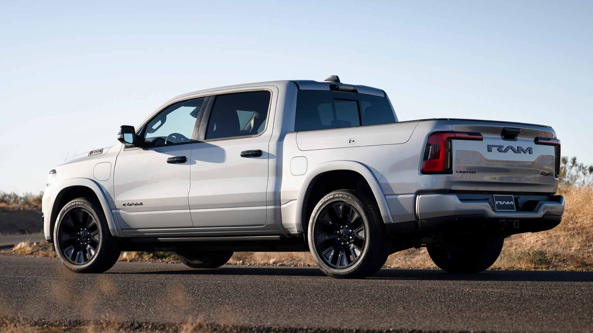 2026 Ram 1500 Ramcharger 4 rear three quarter