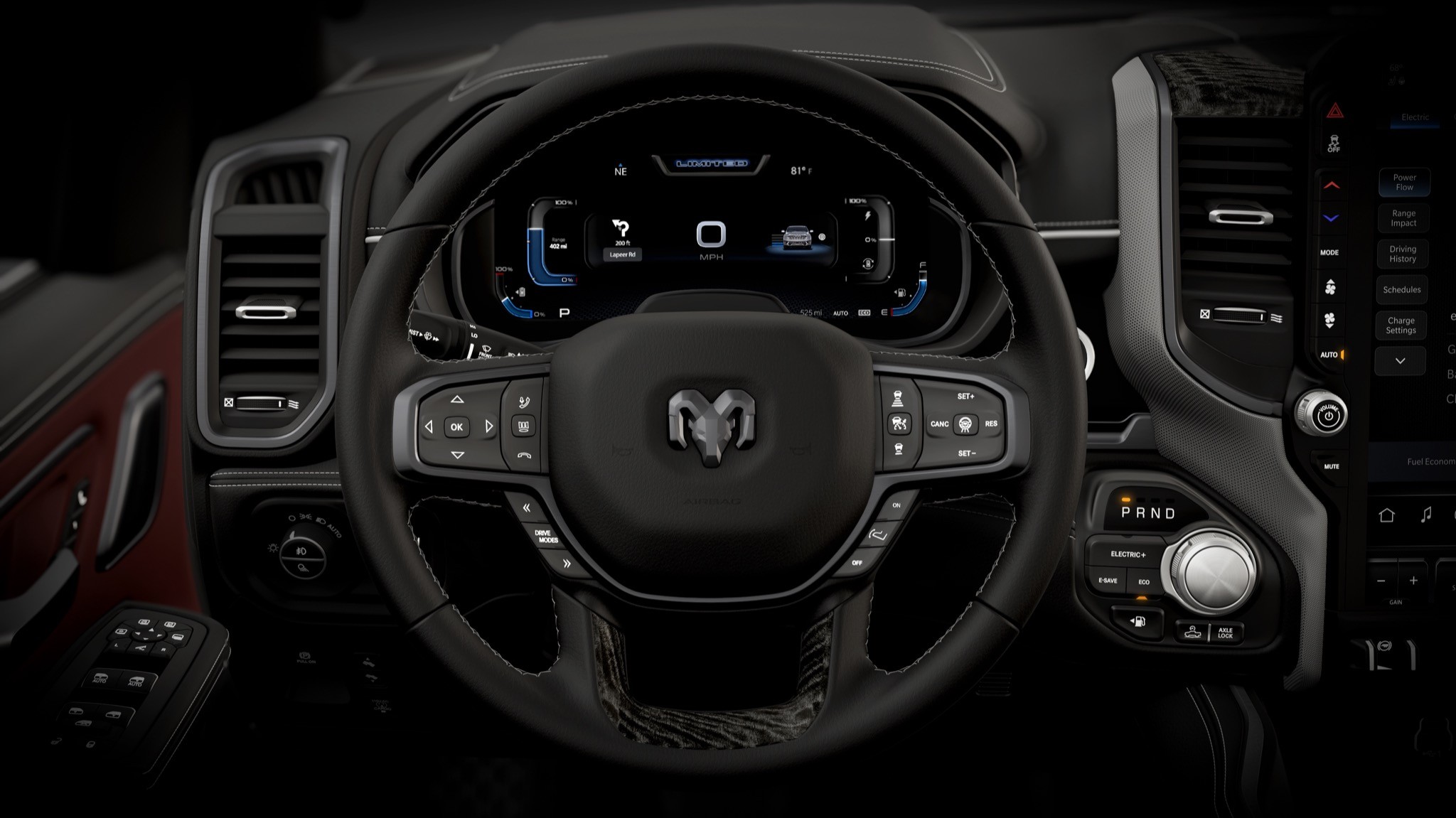 2026 Ram 1500 RAMCHARGER interior LIMITED Steering Wheel