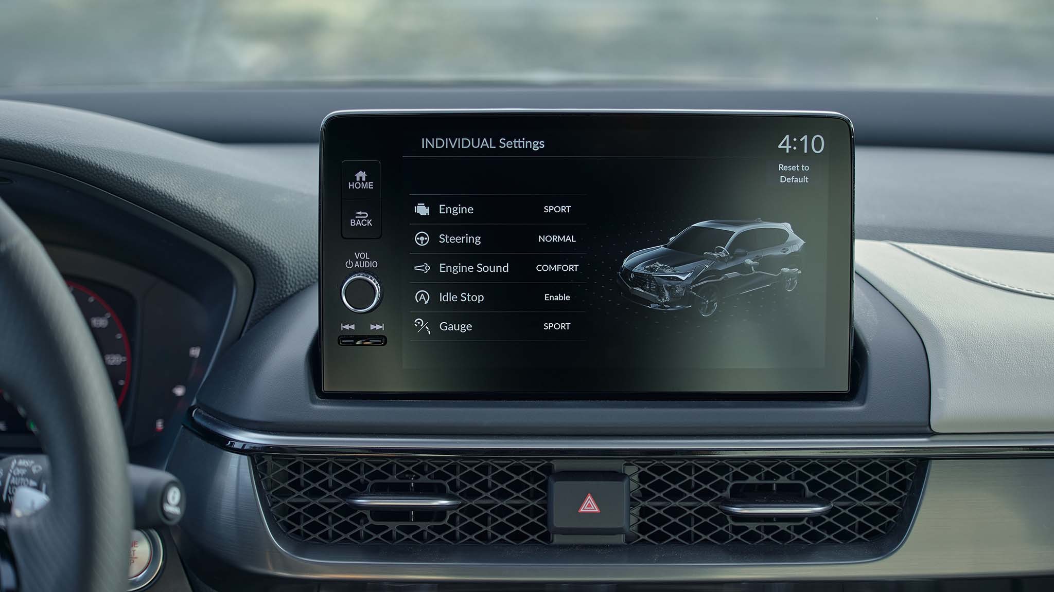 024 2025 acura adx infotianment screen