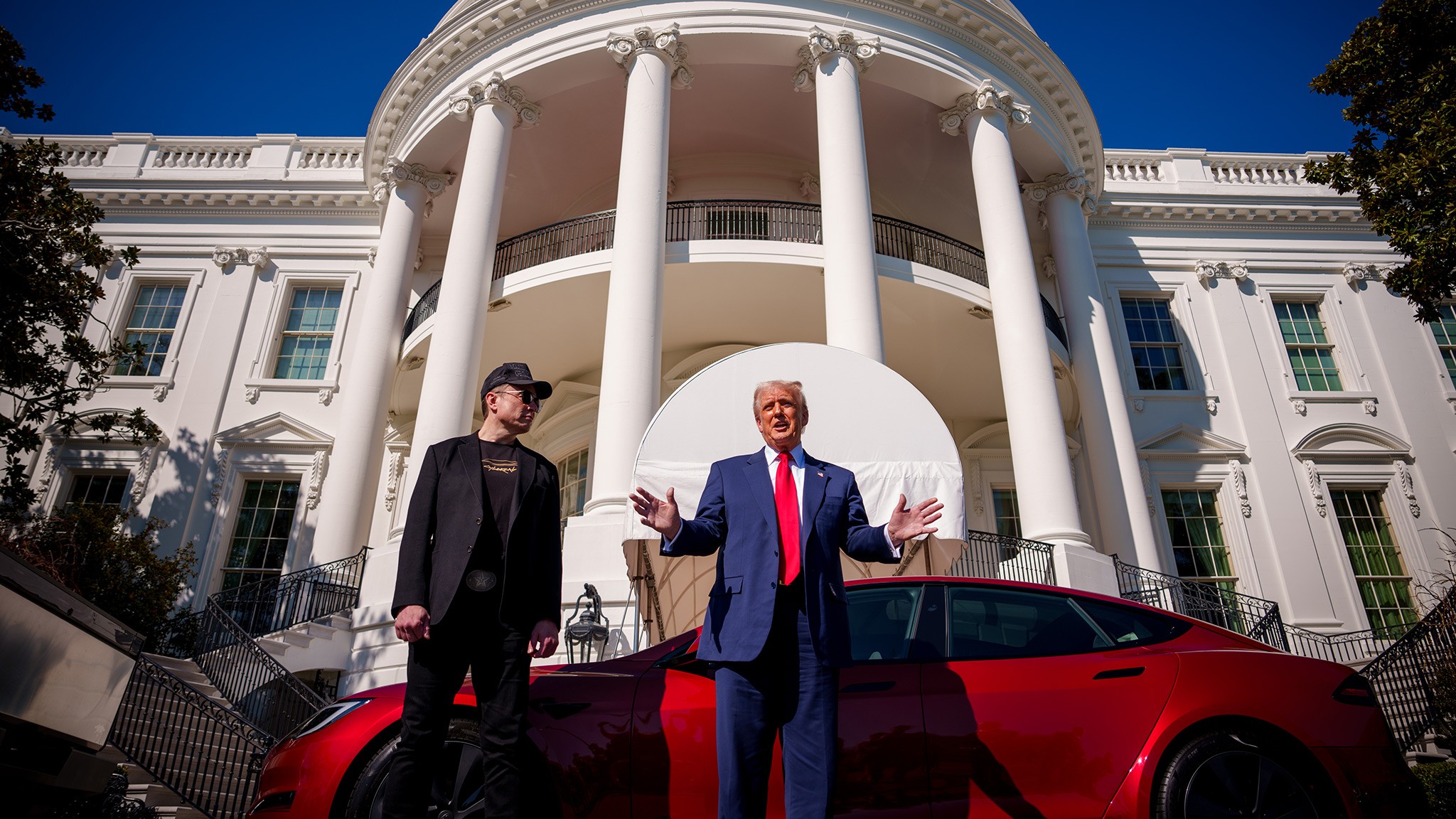 Elon Musk Trump White House Tesla event 1