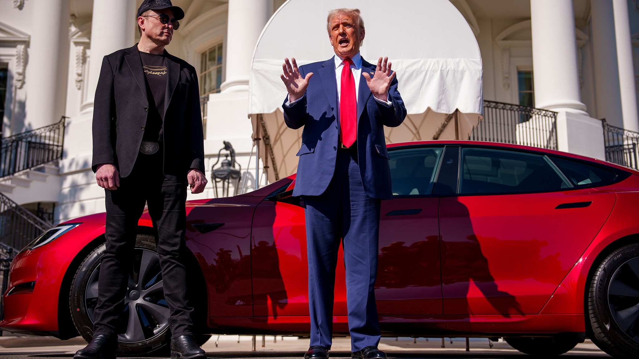 Elon Musk Trump White House Tesla event 3
