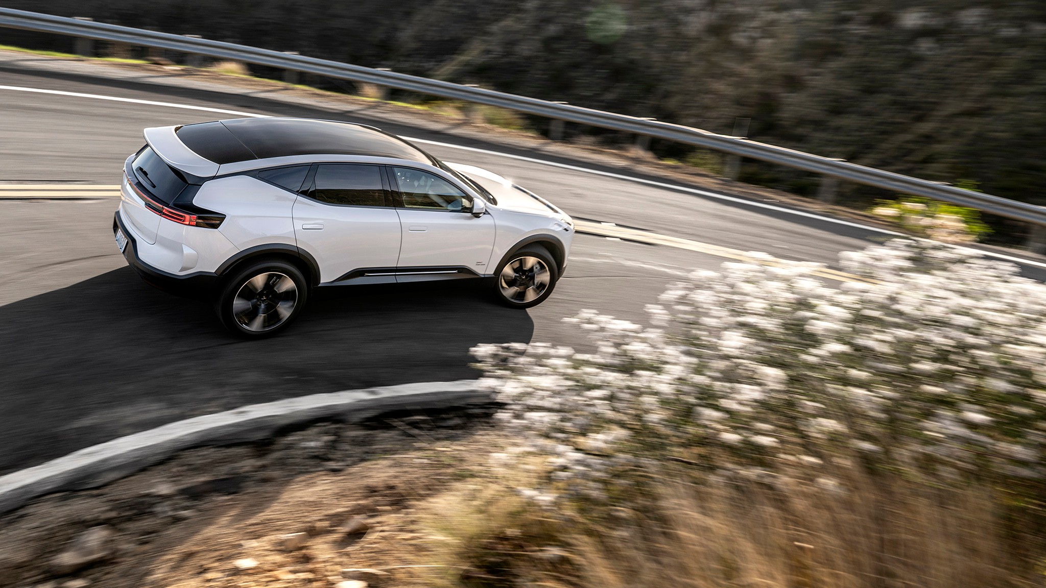 5 2025 Polestar 3 LR First Drive side view