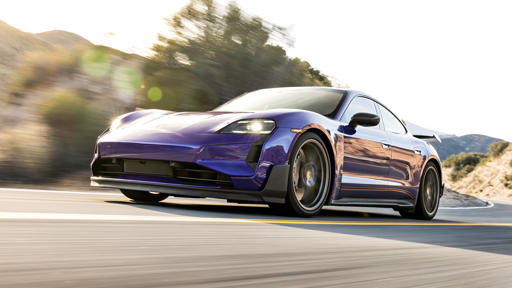 001 2025 Porsche Taycan Turbo GT Weissach Road Lead