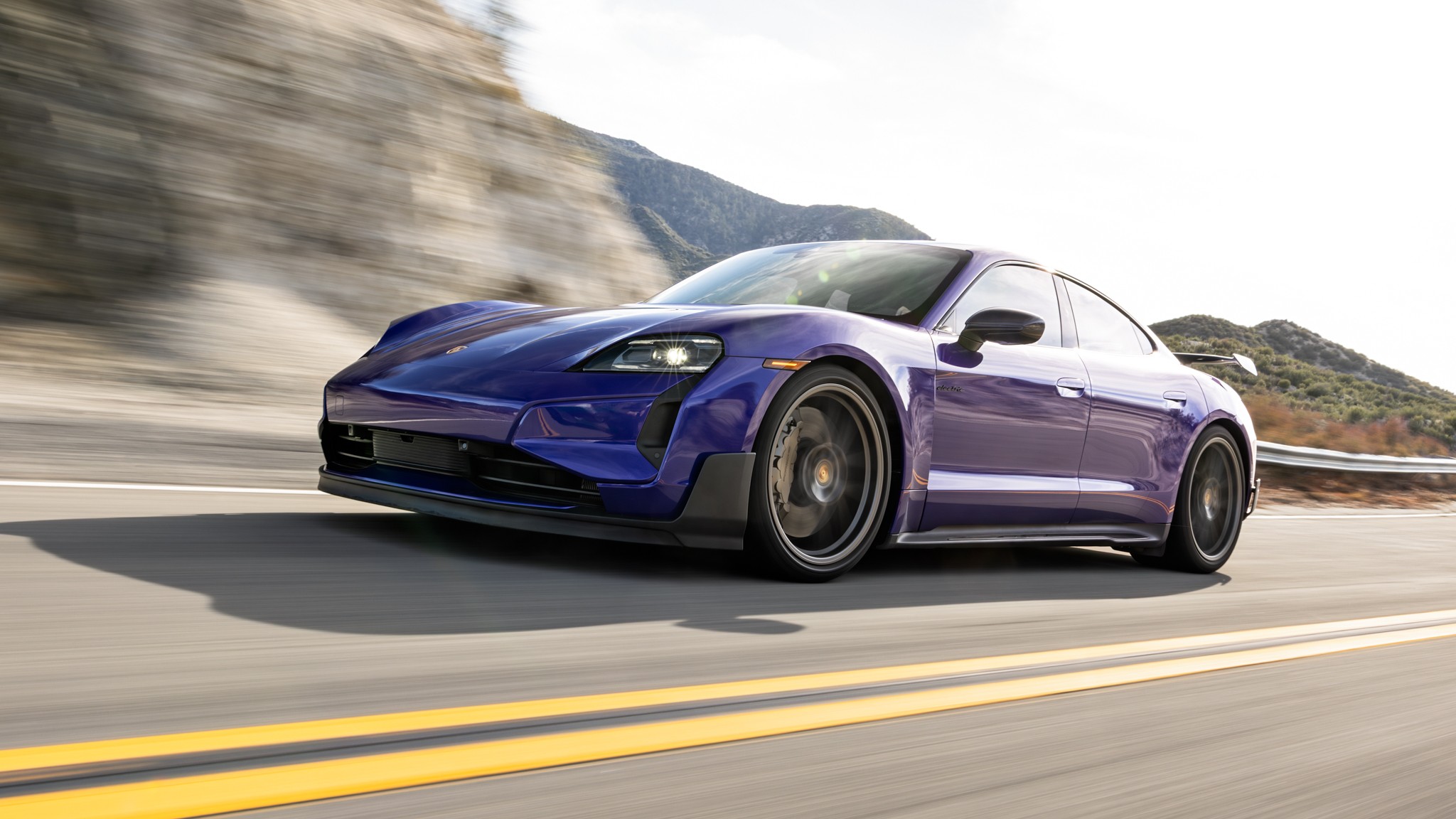 009 2025 Porsche Taycan Turbo GT Weissach Road