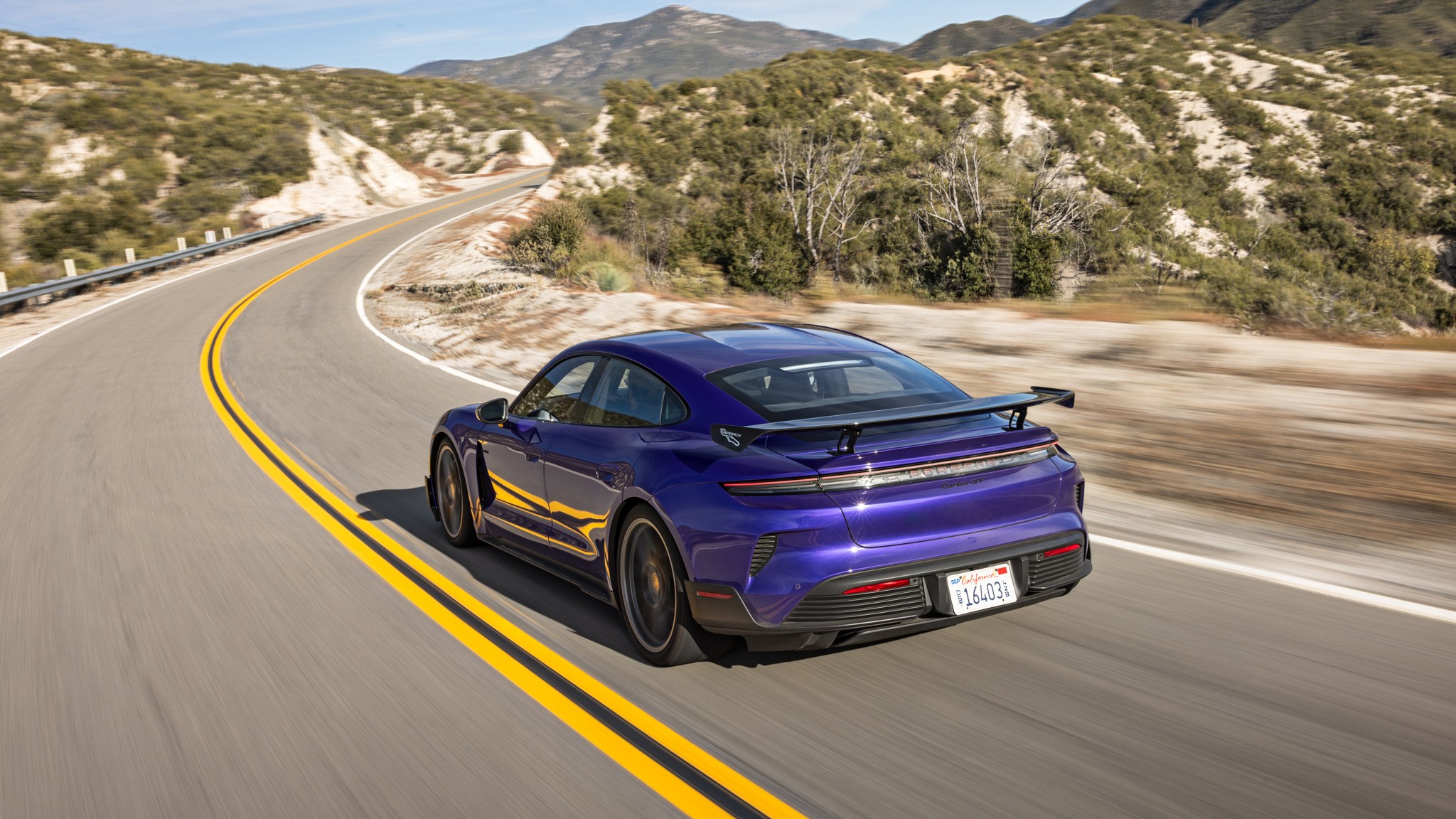 010 2025 Porsche Taycan Turbo GT Weissach Road