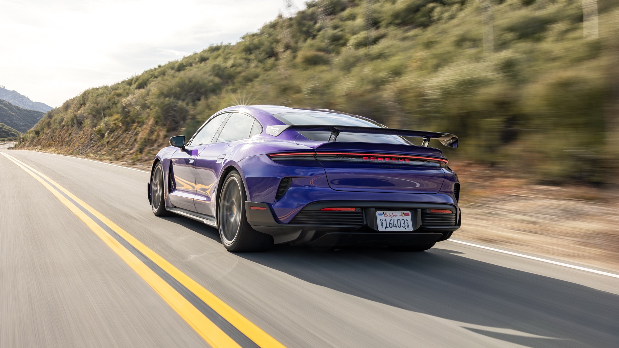 011 2025 Porsche Taycan Turbo GT Weissach Road