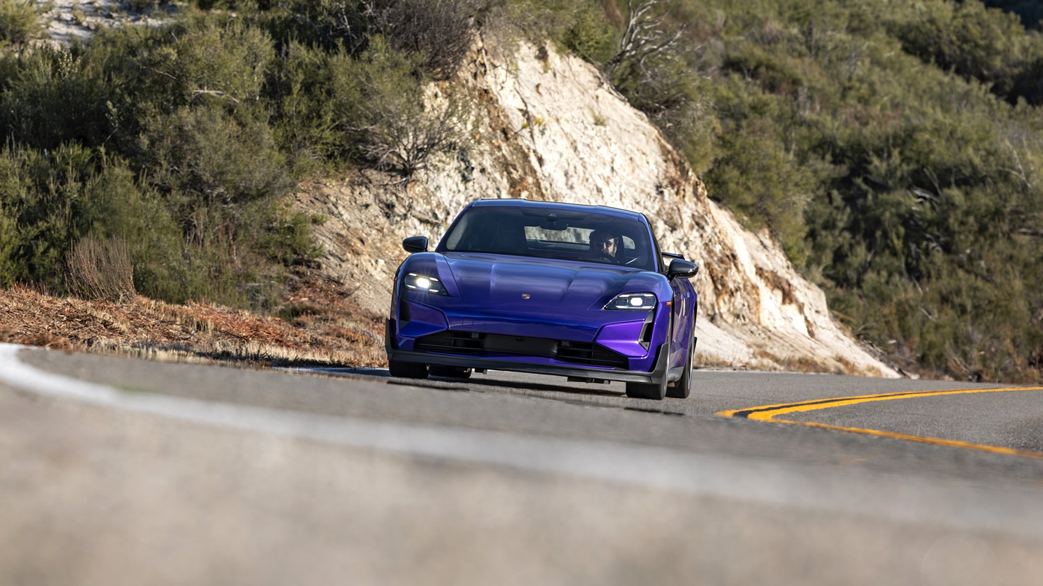 028 2025 Porsche Taycan Turbo GT Weissach Road