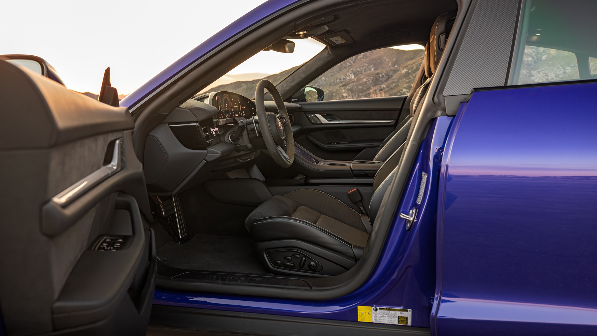 035 2025 Porsche Taycan Turbo GT Weissach Road Interior