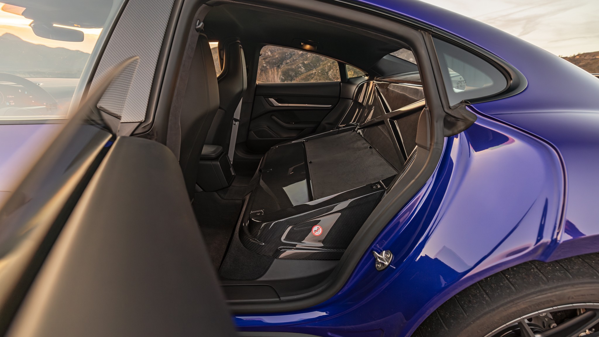 037 2025 Porsche Taycan Turbo GT Weissach Road Rear Seat Delete