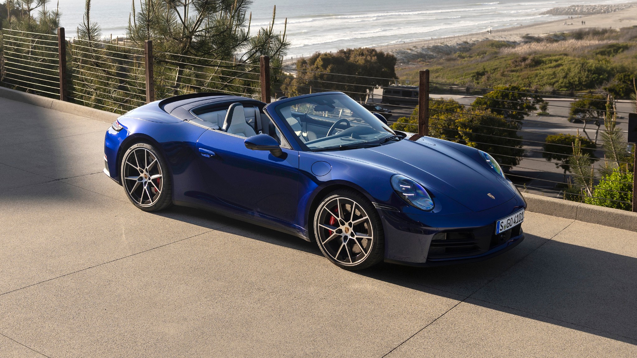2025 porsche 911 carrera s first drive gentian blue cabriolet 16