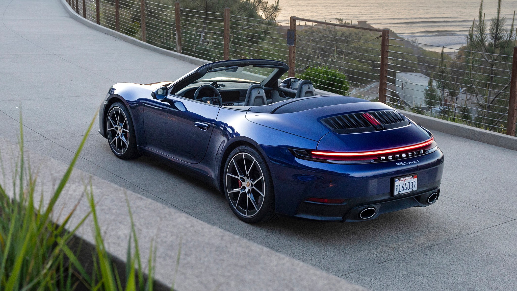 2025 porsche 911 carrera s first drive gentian blue cabriolet 17