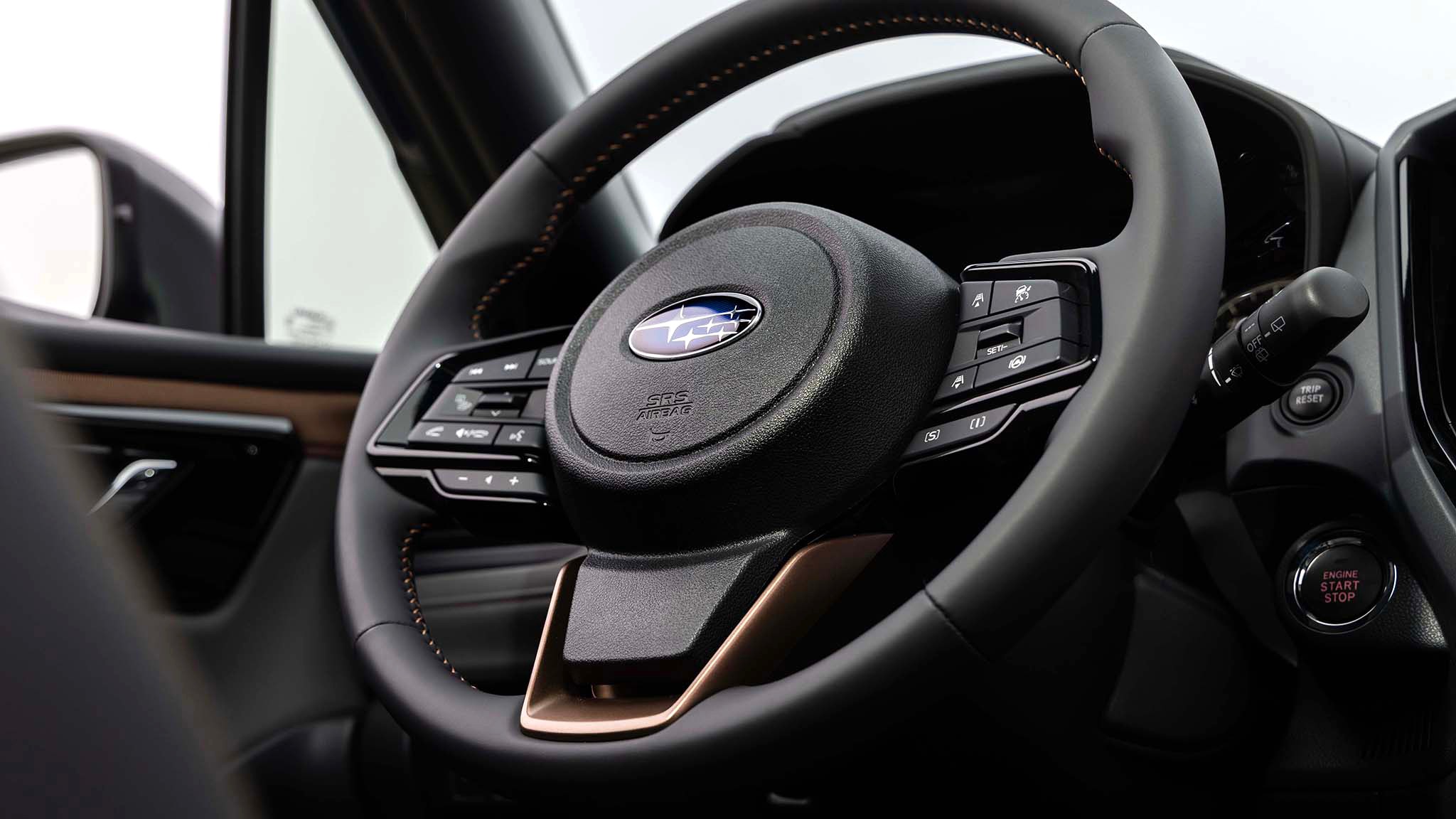 2025 subaru forester hybrid first drive 014 steering wheel