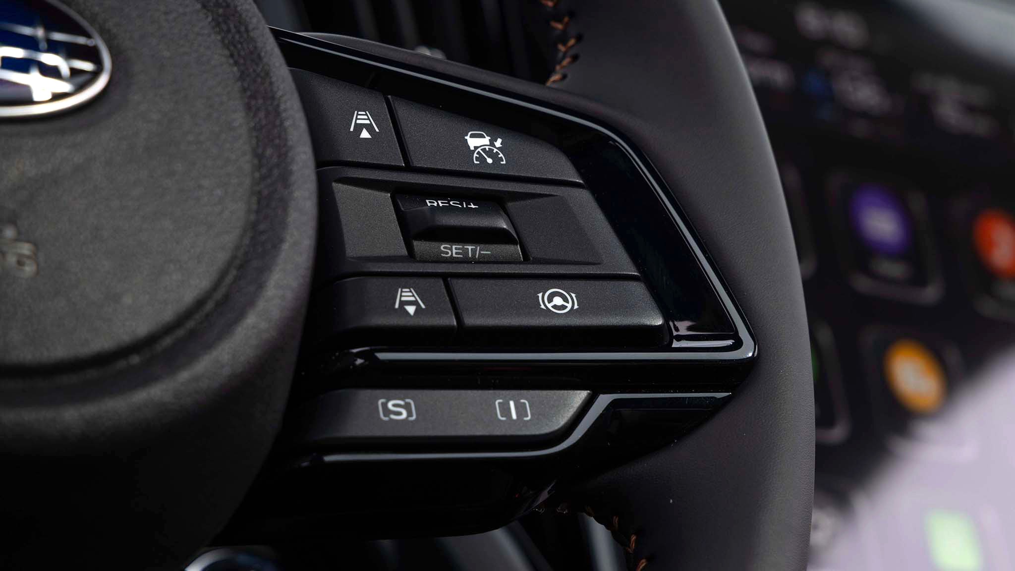 2025 subaru forester hybrid first drive 015 steering wheel detail