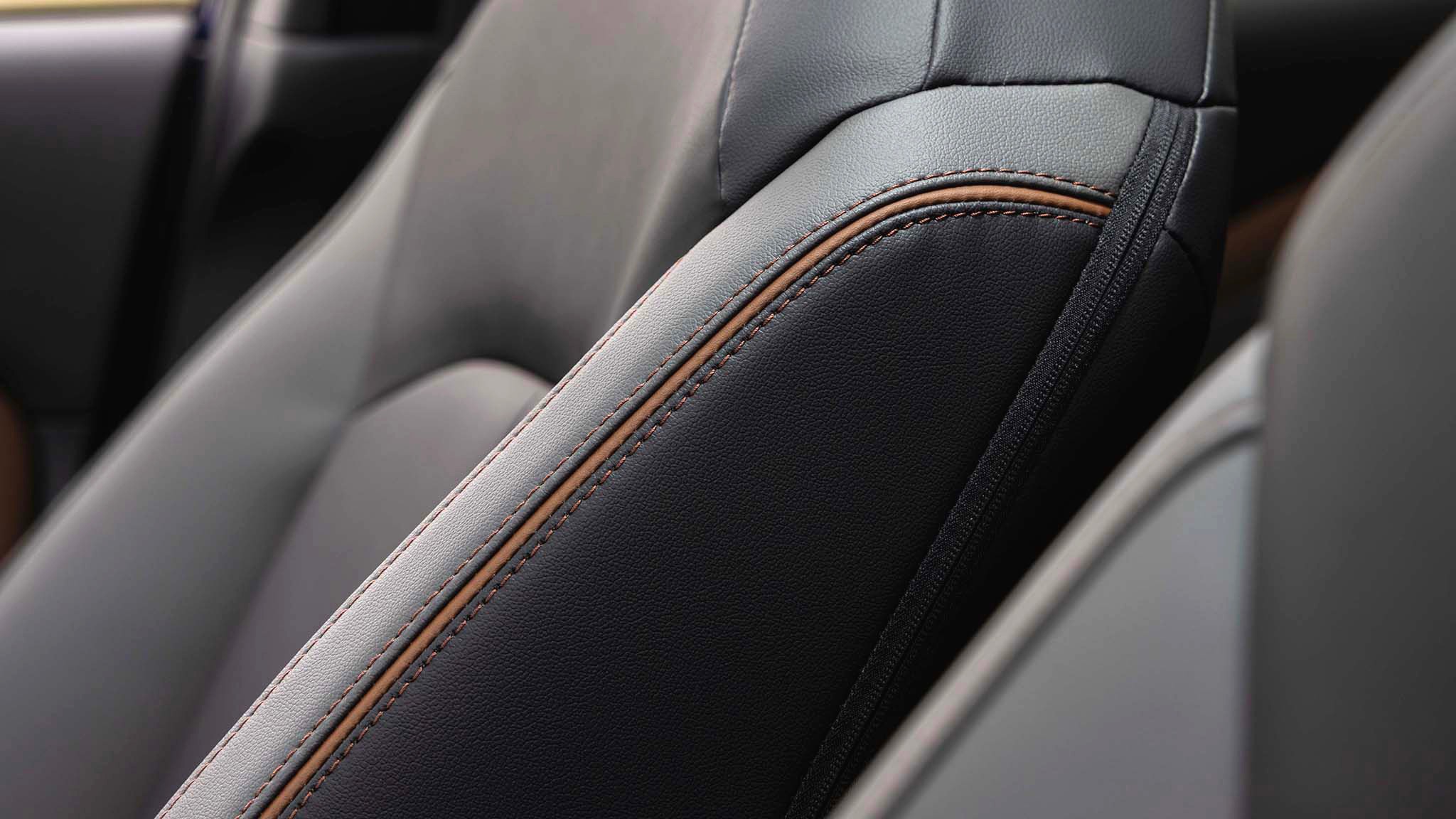 2025 subaru forester hybrid first drive 025 seat stitching